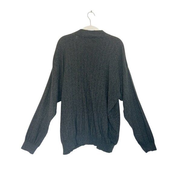 Pronto Uomo Men's Long Sleeve Mock Neck Sweater in Dark Gray - Sz XL - Picture 2 of 5